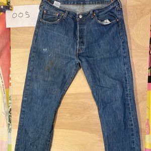 Levi's Straight Leg 501 Jeans 38x36